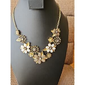 Signed Charming Charlie Statement Bib Necklace